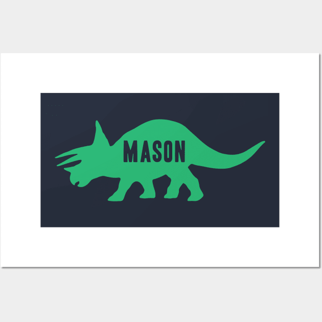 Mason Dinosaur - Triceratops Wall Art by Kyle O'Briant